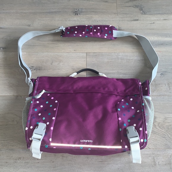 Lands’ End Messenger Computer Crossbody Bag - Picture 1 of 10